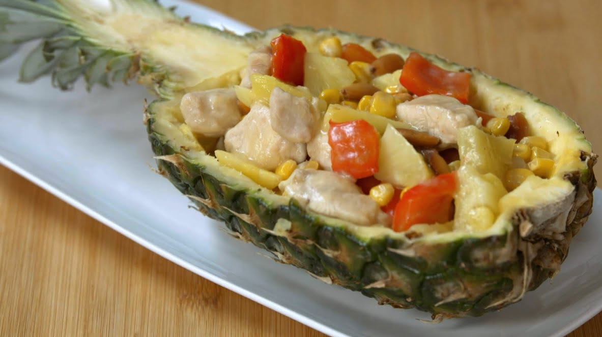 insalata di pollo all’ananas